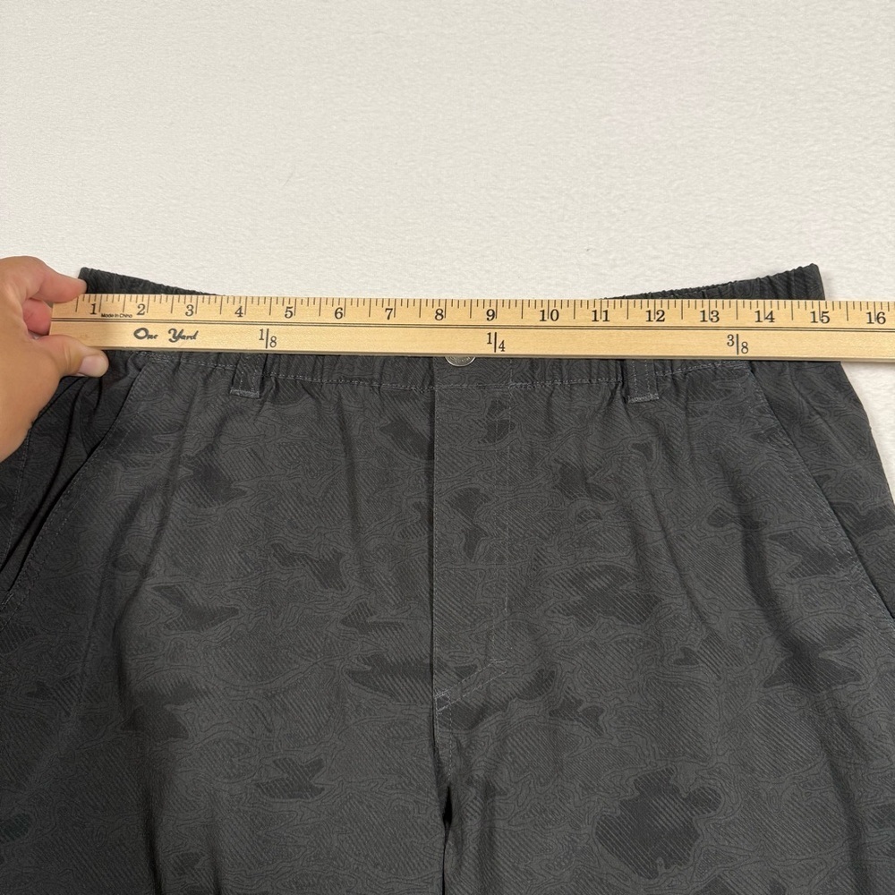 Columbia PFG uncharted shorts 6in men medium black gray camo - Picture 5 of 6